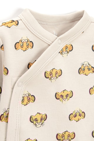 2 bodys Mufasa et Simba Le Roi Lion Disney - Beige et turquoise