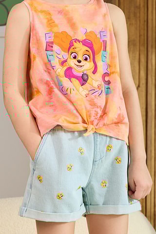 Short en jean Stella Pat’ Patrouille - Bleu clair