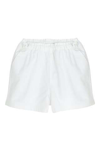 Short en lin - Blanc