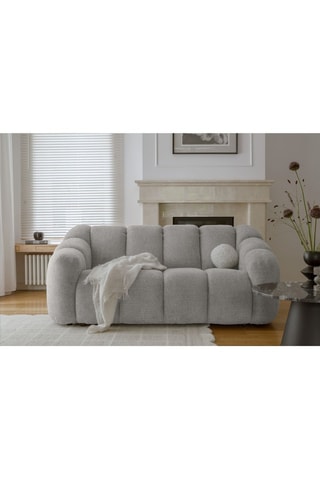 Canapé modulaire Shell - Gris clair - 2 places - En polyester