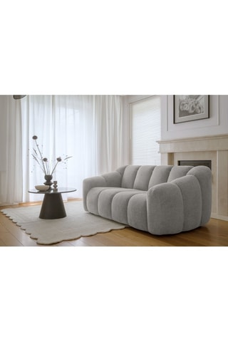 Canapé modulaire Shell - Gris clair - 2 places - En polyester