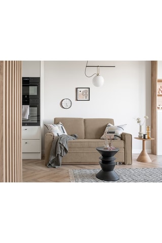 Canapé convertible Lucky Lucy - Beige foncé - 3 places - En polyester