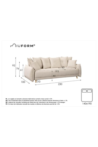 Canapé convertible Lazy Lukka - Vert bouteille - 3 places - En toucher velours côtelé