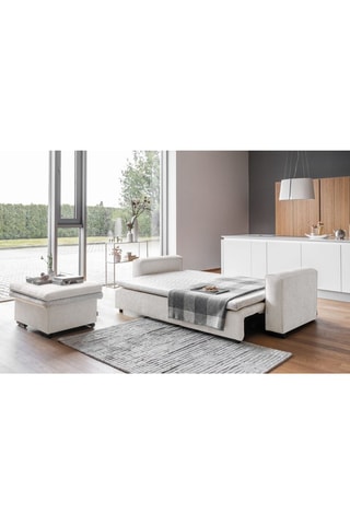 Canapé convertible Groovy Miu - Beige - 3 places - En polyester antitache