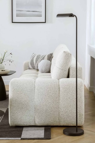 Canapé convertible Lulu - Gris clair - 3 places - En polyester