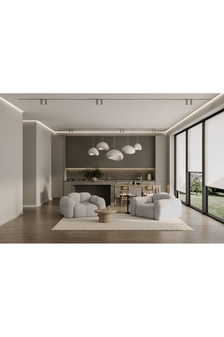 Fauteuil Cloud - Gris clair - En polyester