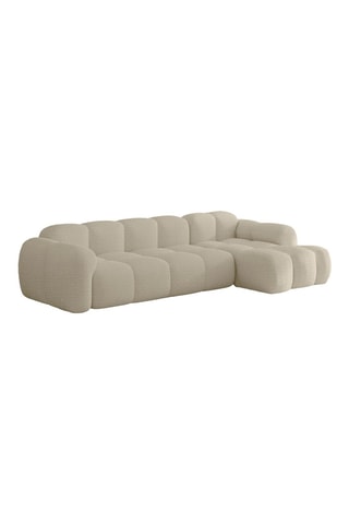 Canapé d’angle droit modulaire Cloud - Beige - 4 places - En polyester