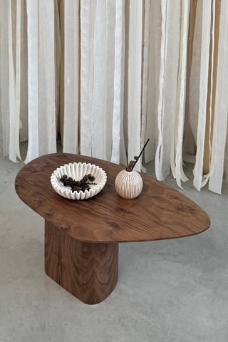 Table basse en noyer Miuf - 92 x 43 x 52 cm