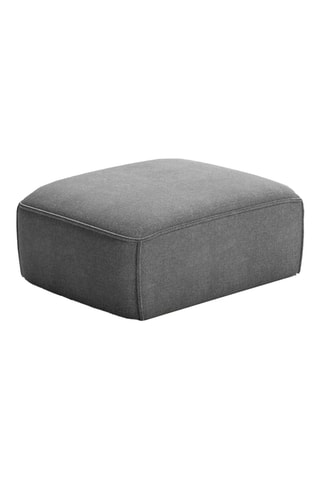 Pouf Flex Felix - Gris foncé - En tissu chenille anti-tâche