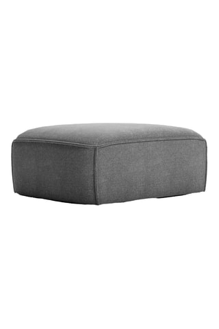 Pouf Flex Felix - Gris foncé - En tissu chenille anti-tâche