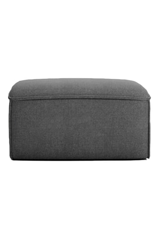 Pouf Flex Felix - Gris foncé - En tissu chenille anti-tâche