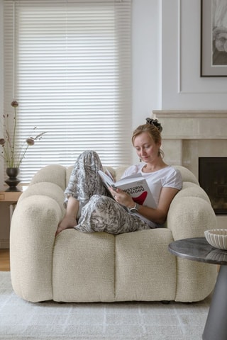 Fauteuil Shell - Beige - En polyester
