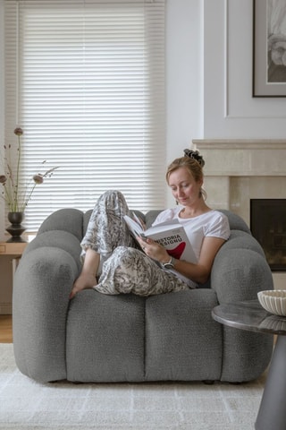 Fauteuil Shell - Gris - En polyester