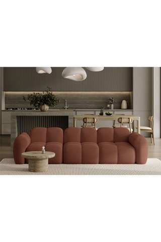 Canapé modulaire Cloud - Rouge brique - 4 places - En polyester