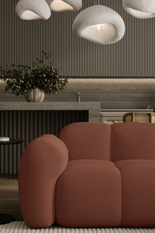 Canapé modulaire Cloud - Rouge brique - 2 places - En polyester