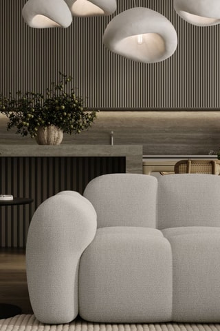 Canapé modulaire Cloud - Gris clair - 4 places - En polyester