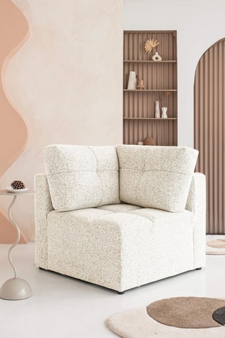 Fauteuil Lulu - Beige - En polyester