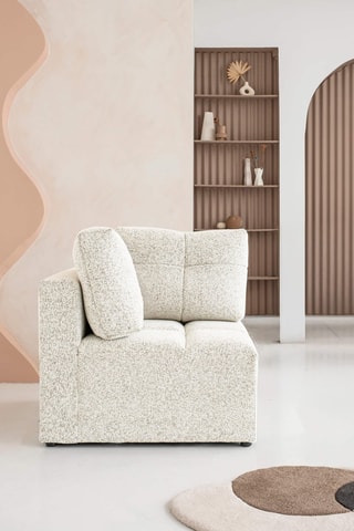 Fauteuil Lulu - Beige - En polyester