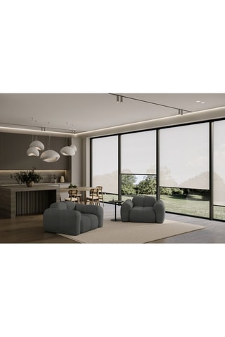 Fauteuil Cloud - Gris foncé - En polyester