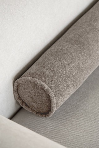 Canapé d’angle droit modulaire Flex Felix - Beige foncé - 4 places - En polyester