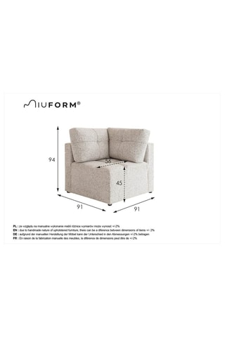 Fauteuil Lulu - Gris chiné - En polyester