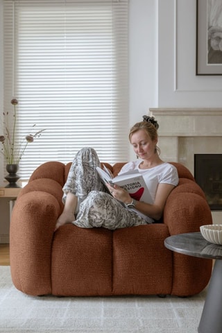 Fauteuil Shell - Rouge brique - En polyester