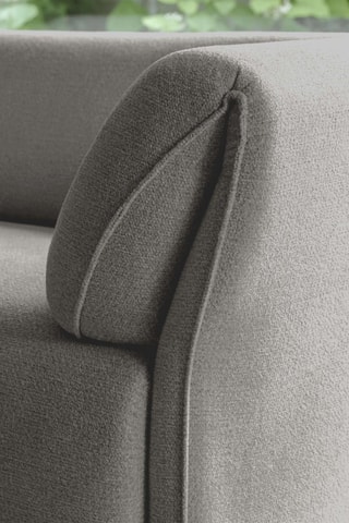 Canapé d’angle gauche modulaire Gatsby - Gris clair - 6 places - En polyester