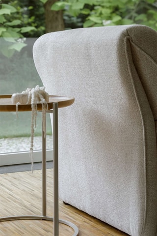 Canapé d’angle droit modulaire Gatsby - Beige - 6 places - En polyester