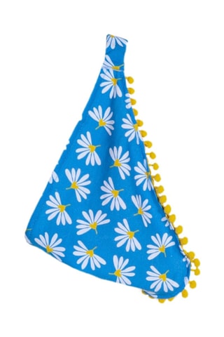 Foulard - Turchese e bianco