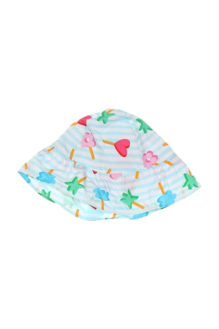 Cappello da pescatore - Bianco e celeste