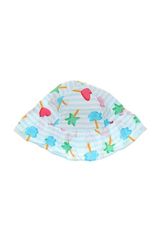 Cappello da pescatore - Bianco e celeste