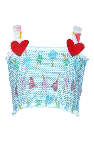 Canotta - Celeste e bianco