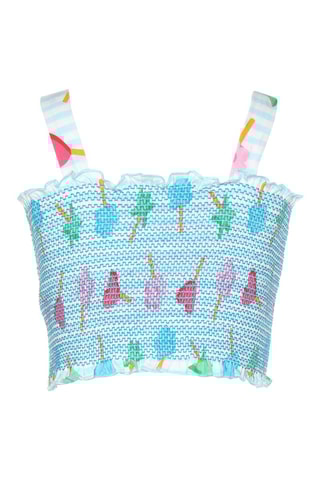 Canotta - Celeste e bianco