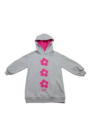 Abito con cappuccio - Grigio chiaro melange