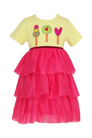 Abito con volant - Rosso