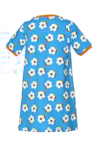 Abito t-shirt - Celeste e bianco