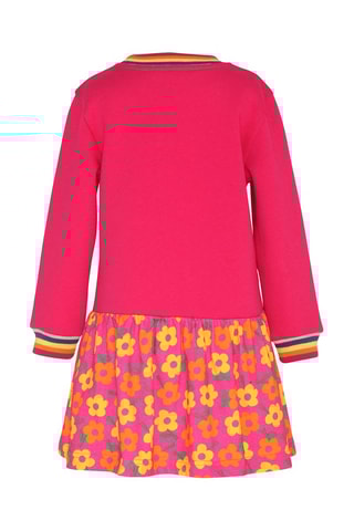 Abito effetto trompe-l’œil - Rosa e bianco