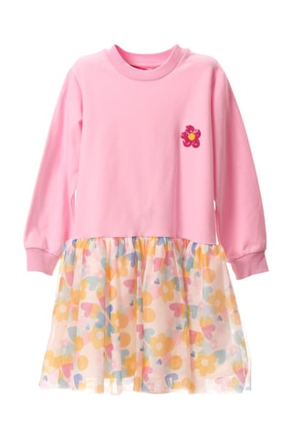 Abito effetto trompe-l’œil - Rosa