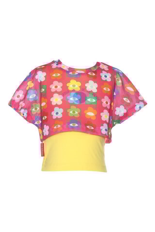 T-shirt - Rosa e giallo