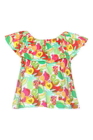 T-shirt - Verde chiaro e rosso