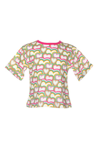 T-shirt - Bianco e verde chiaro