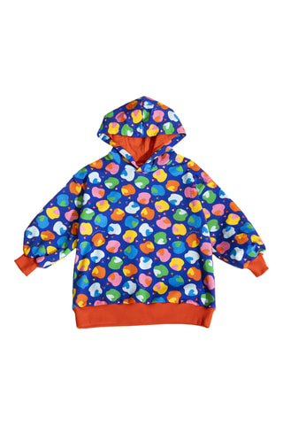 Felpa con cappuccio - Blu