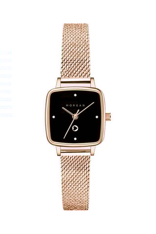 Stalen Quartz Horloge - Roségoudkleurig