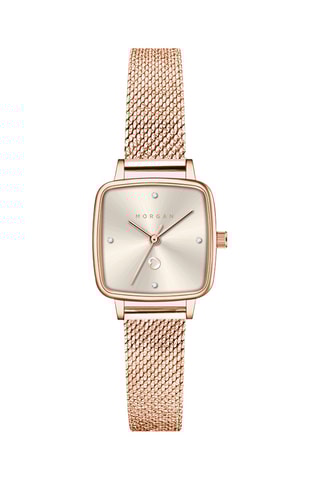 Stalen Quartz Horloge - Roségoudkleurig