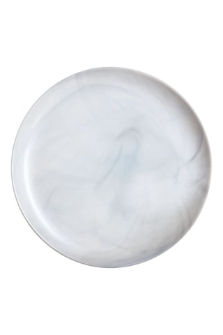 6 assiettes plates en verre opale Diwali - 25 cm