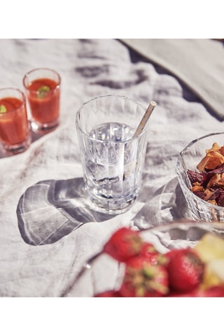 6 verres à eau en cristallin Macassar  - 36 cl