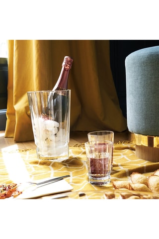 6 verres à eau en cristallin Macassar  - 36 cl