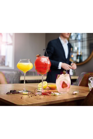 6 verres à eau en cristallin Macaron - 40 cl