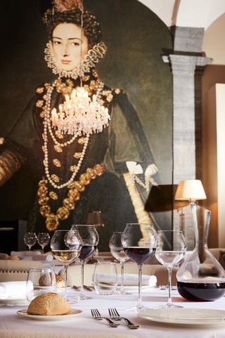 6 verres à pied en cristallin Macaron - 50 cl