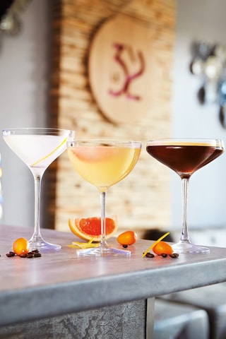 6 coupes en cristallin Champagne & Cocktail - 30 cl